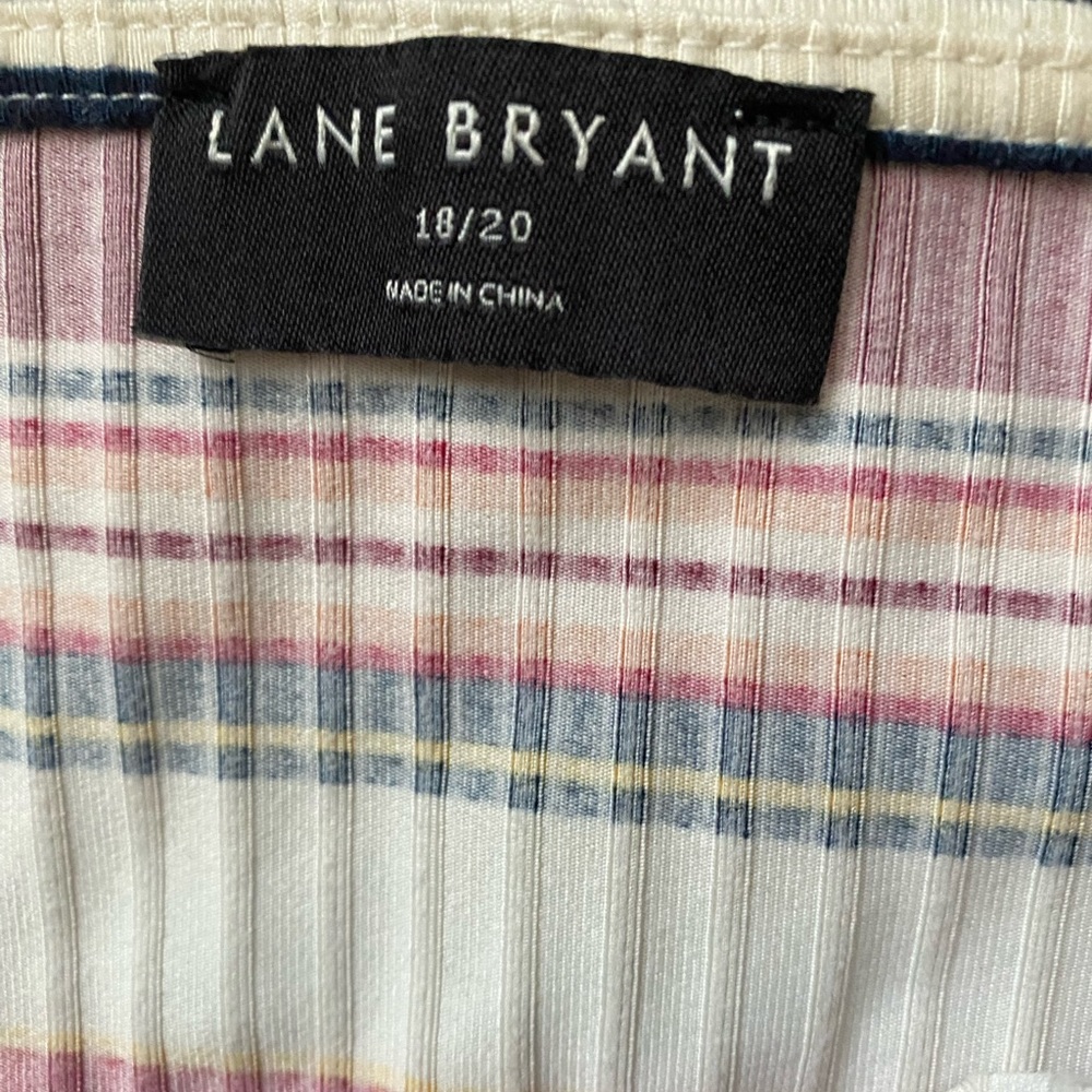Lane Bryant Striped Colorful Crop Tank 18/20 - Picture 4 of 5